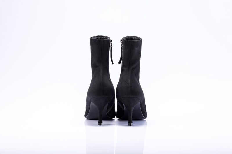 Socks Boots_Black Suede