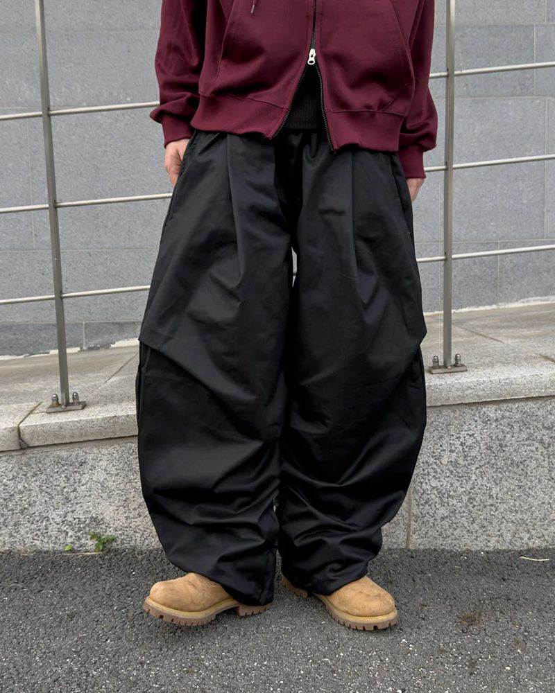 Luve Cotton Curved Wide Pants