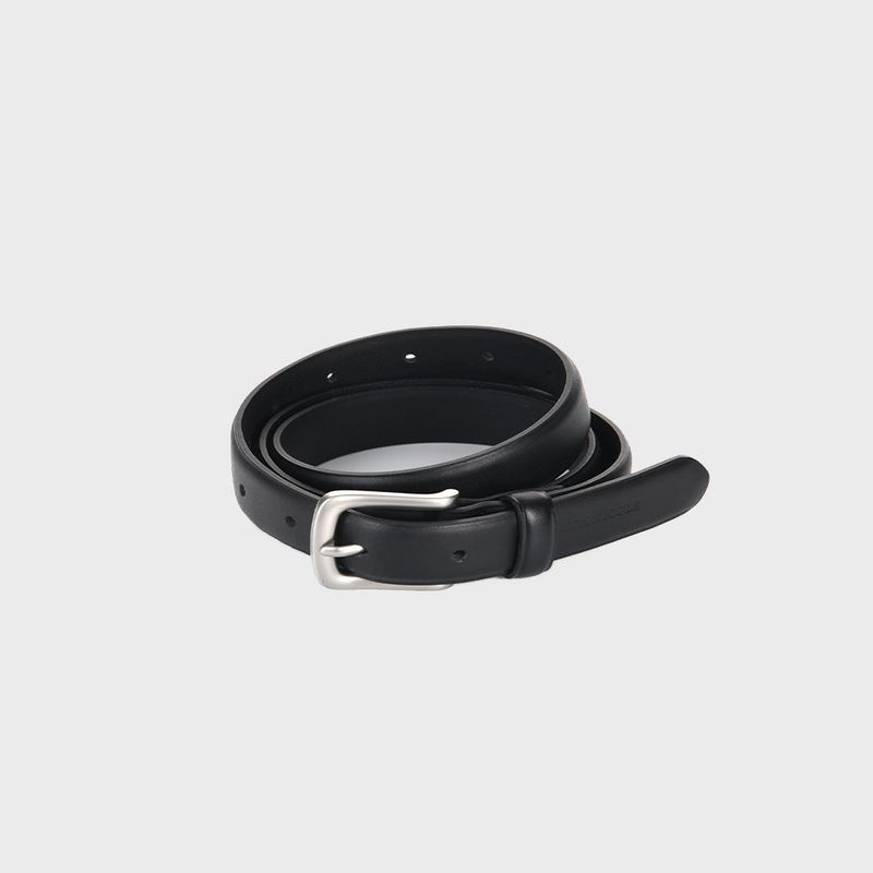 NICOLE LEATHER SQUARA BELT_BLACK