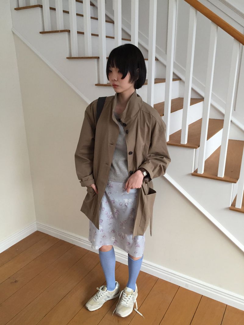 Windsor trench half coat (2color)