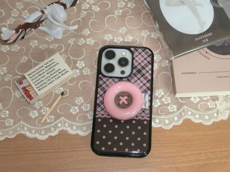 【MADE】ビンテージパッチケース_ピンクブラウン