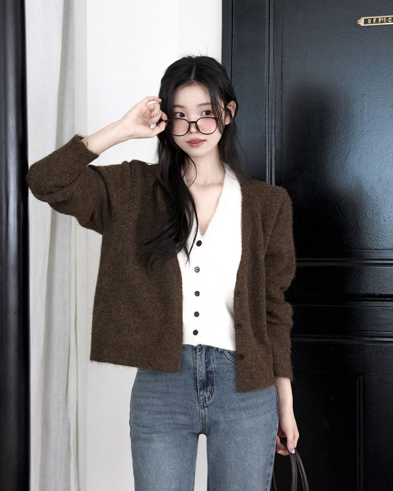 Robello wool knit cardigan