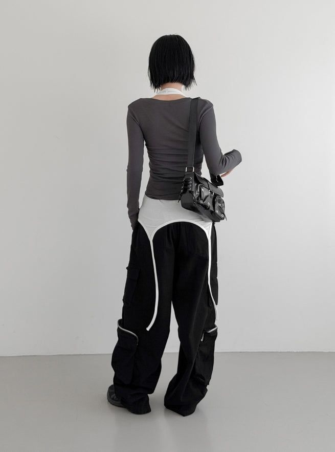 Enle Corset Pocket Shoulder Bag