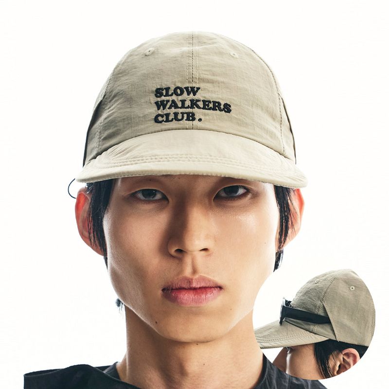 S SY（エスエスワイ）の「slow walkers club nylon long bill cap beige（Hats）」
