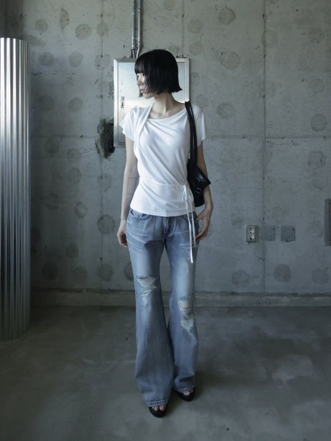 Bluven Damaged Bootcut Denim