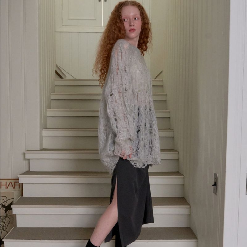 OVT-U(オーブイティーユー)の「Side Slit Maxi Long Skirt(Skirts)」