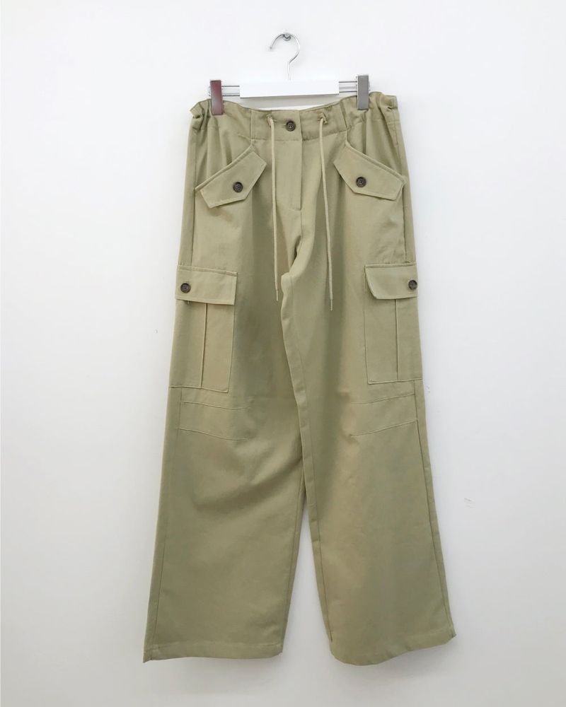 Osl String Cargo Pants (3color)