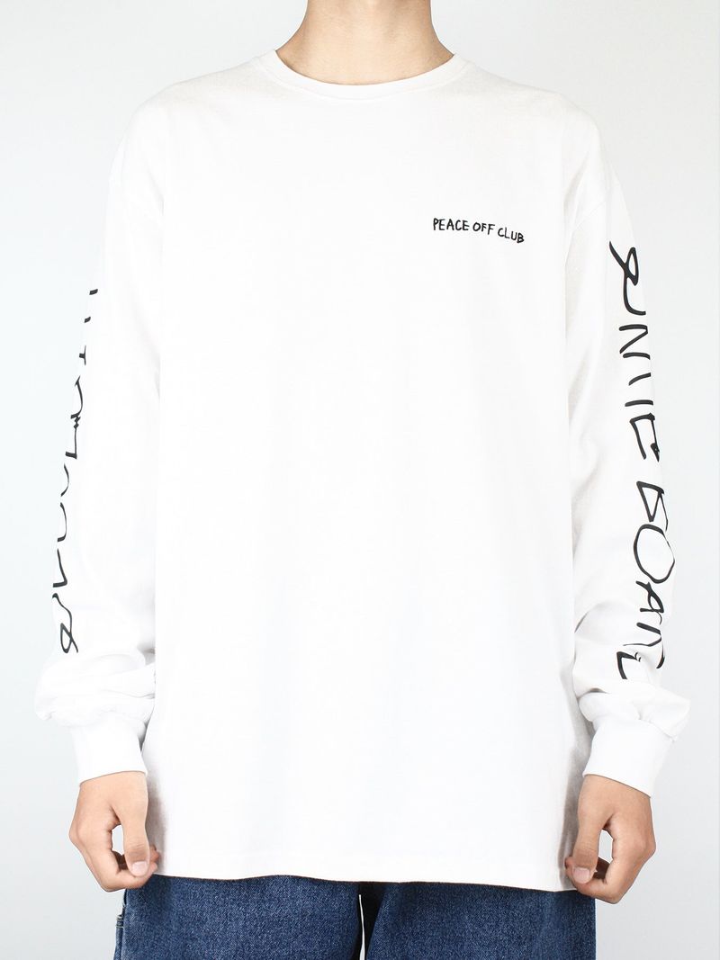Board_Boy Long Sleeve Tee WHITE
