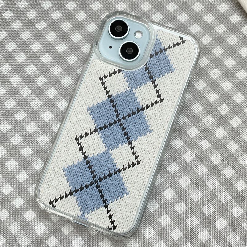 CLASSIC ARGYLE HARD JELL CASE_WHITE