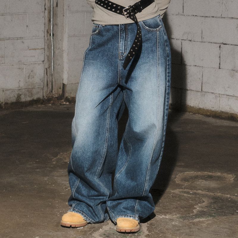MIDNIGHT MOVE（ミッドナイトムーブ）の「star denim pants (blue)（Pants）」