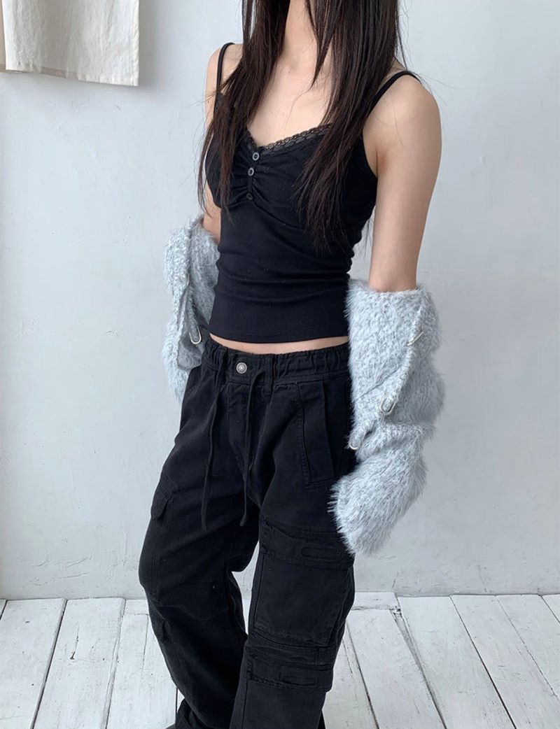 Cotton 4pocket cargo pants(2color)