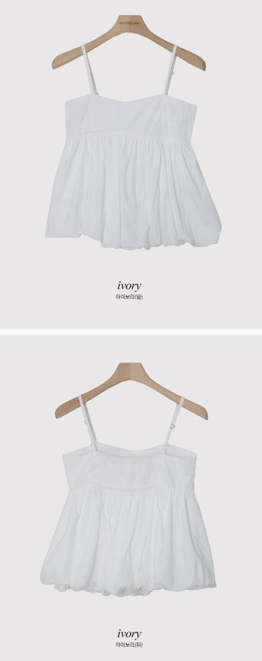 Lovely Pumpkin Sleeveless Blouse (4color) 