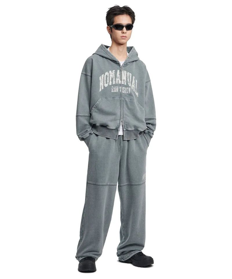 nomanual（ノーマニュアル）の「C.A VINTAGE HOODED ZIP-UP - WASHED GRAY（Tops）」