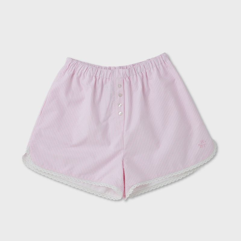 Stripe Lace Shorts (PINK)