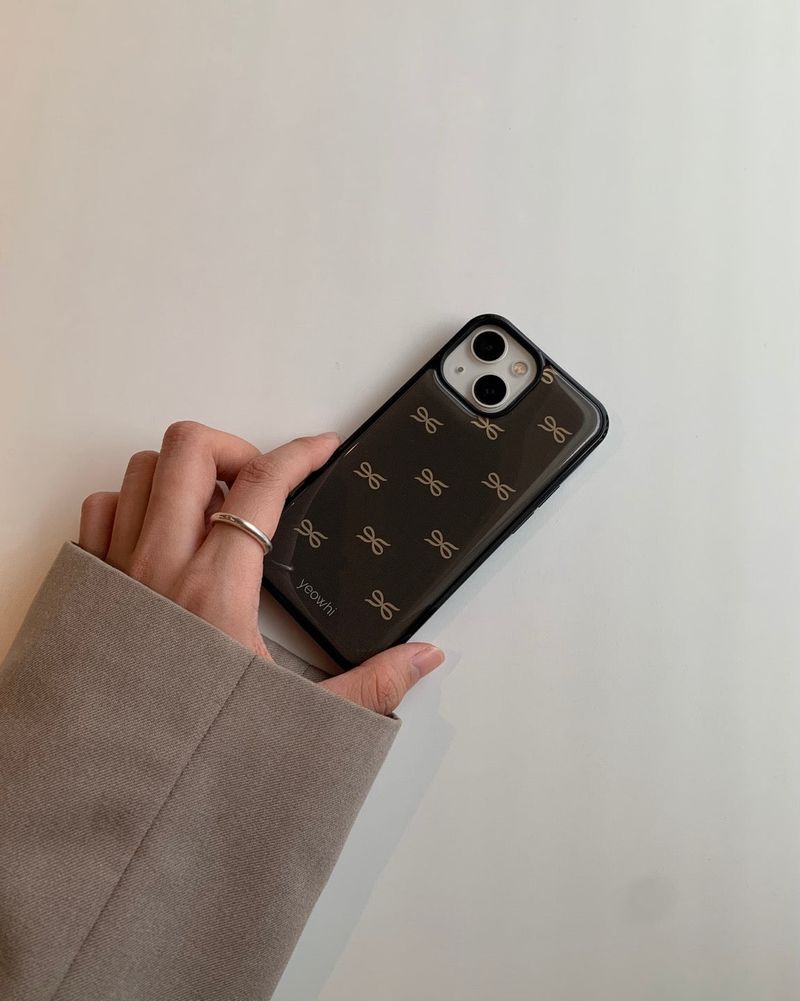 [MADE] mini logo epoxy bumper case_brown