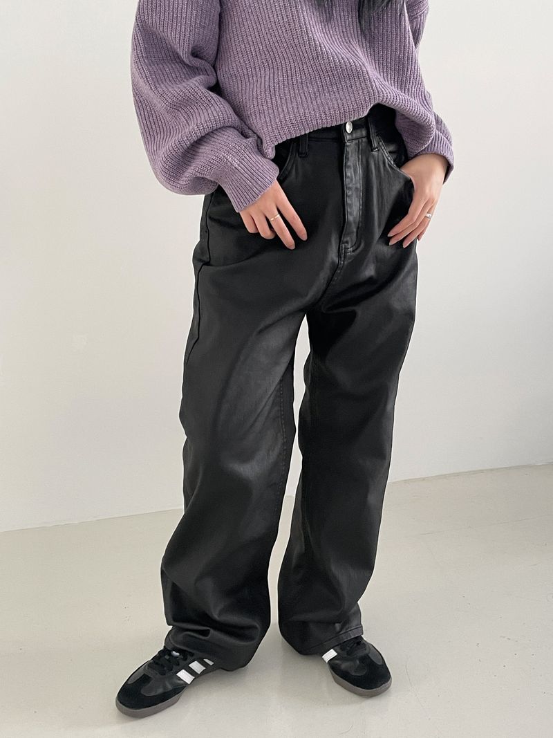 Subdued leather pants