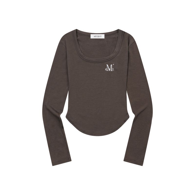 MARIEL SQUARE NECK CROP T (6Color)