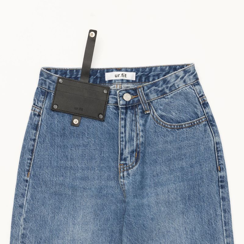 MEDIUM BLUE STRAIGHT DENIM PANTS [16626]