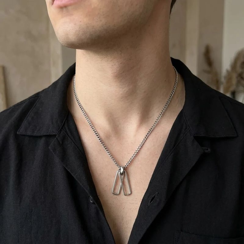 FADE MEET（フェードミート）の「Double Frame Pendant Necklace（Accessories）」