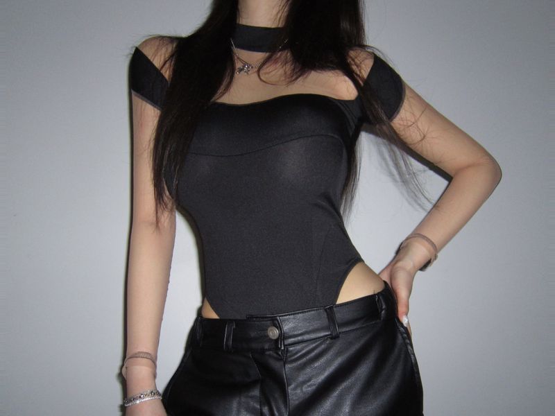 See-through body-suit