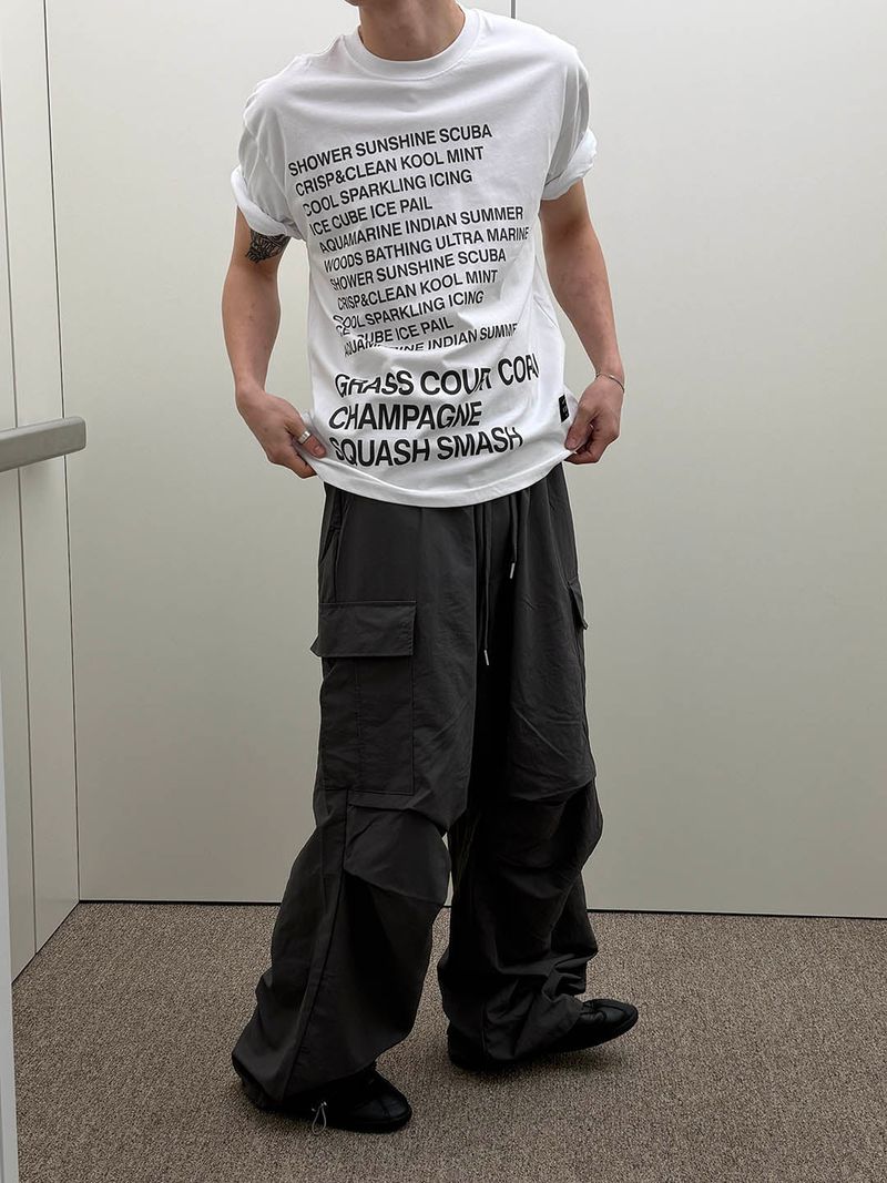Summer lettering half t-shirts(3color)
