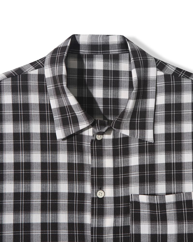Rendro Square Check Half Shirt