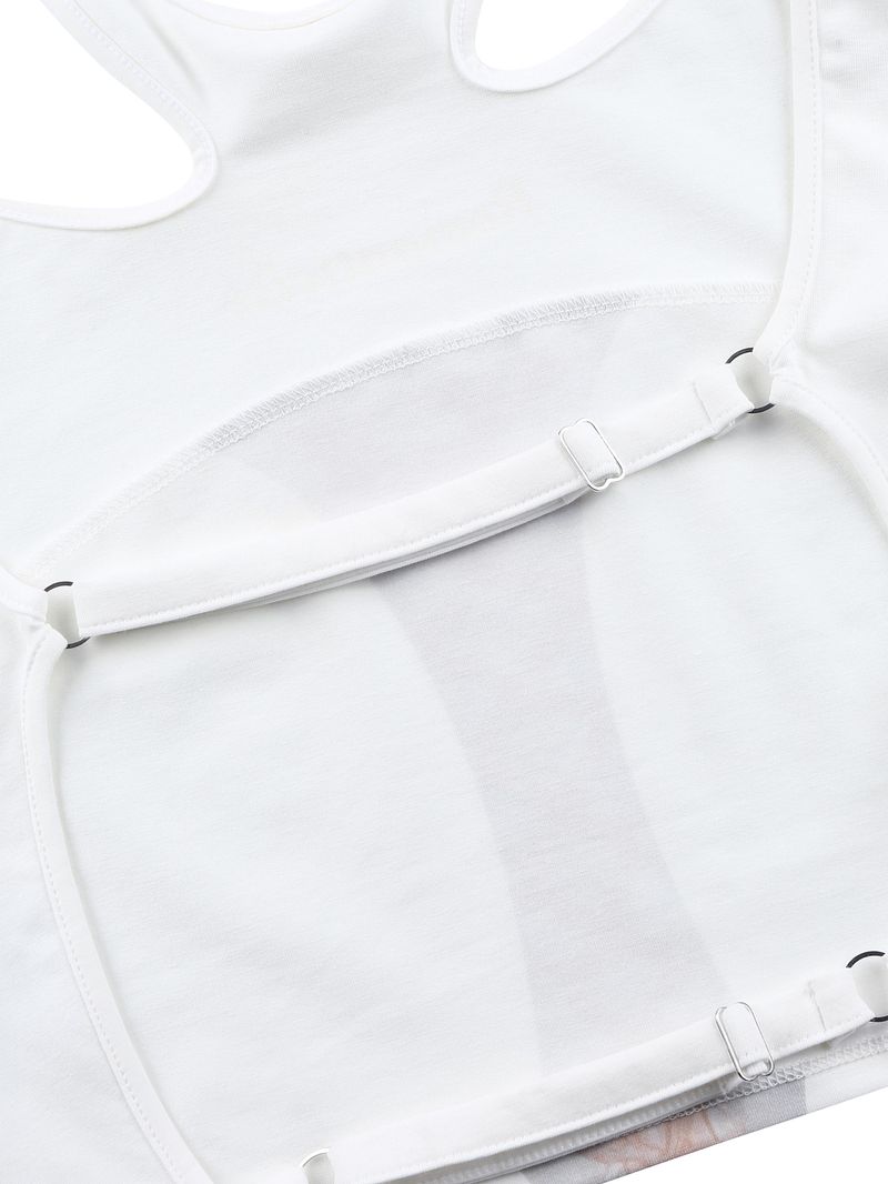 Romanticize Balckless Top WHITE