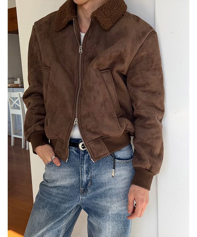 [F/W] Shirring suede mustang(2color)