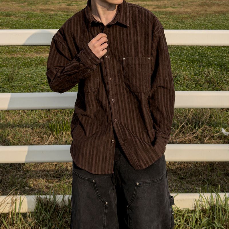 Berl heavy corduroy rivet shirt