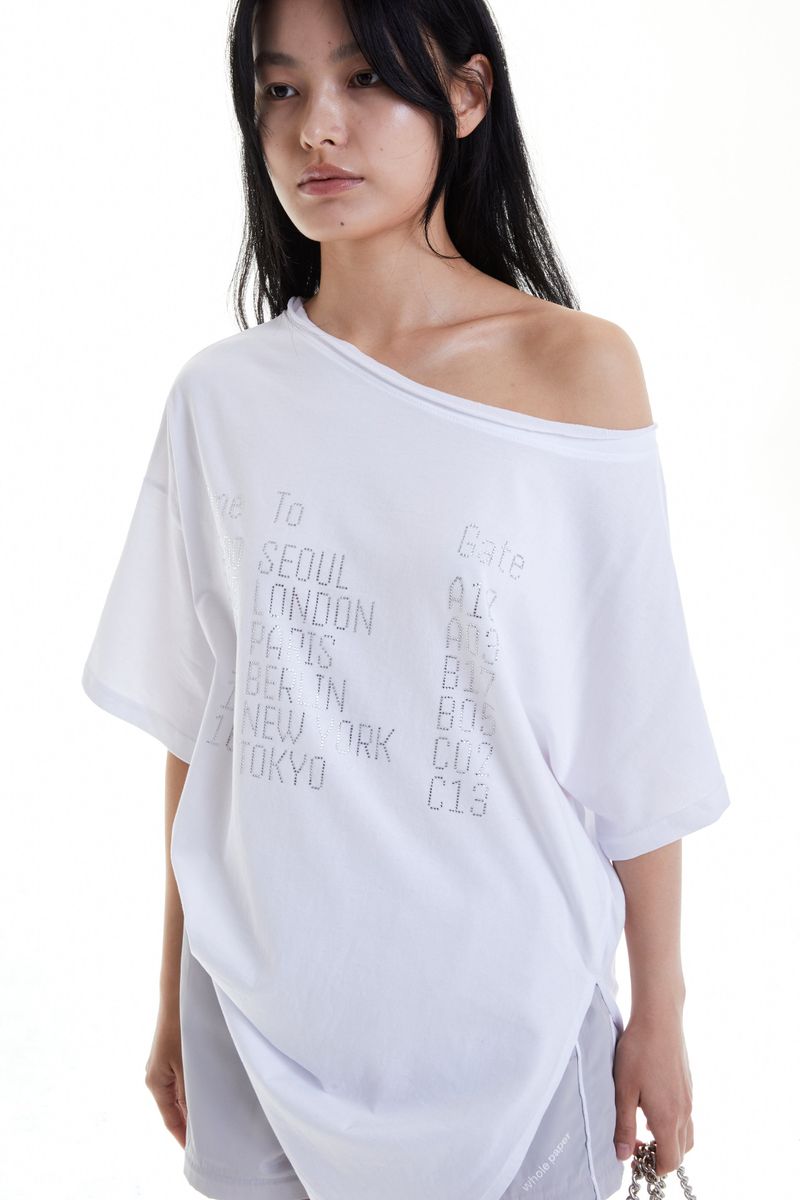 DEPARTURE CUBIC UNBALANCED TOP (WHITE)