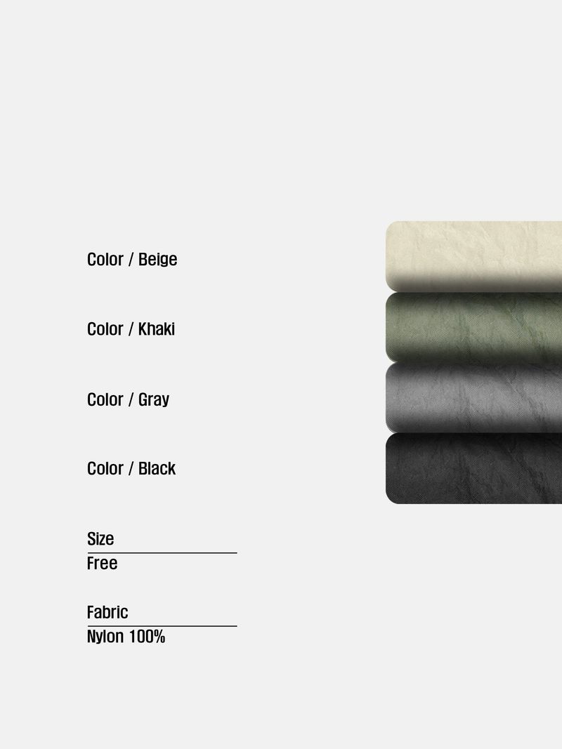 post nylon wide pants(4colors)
