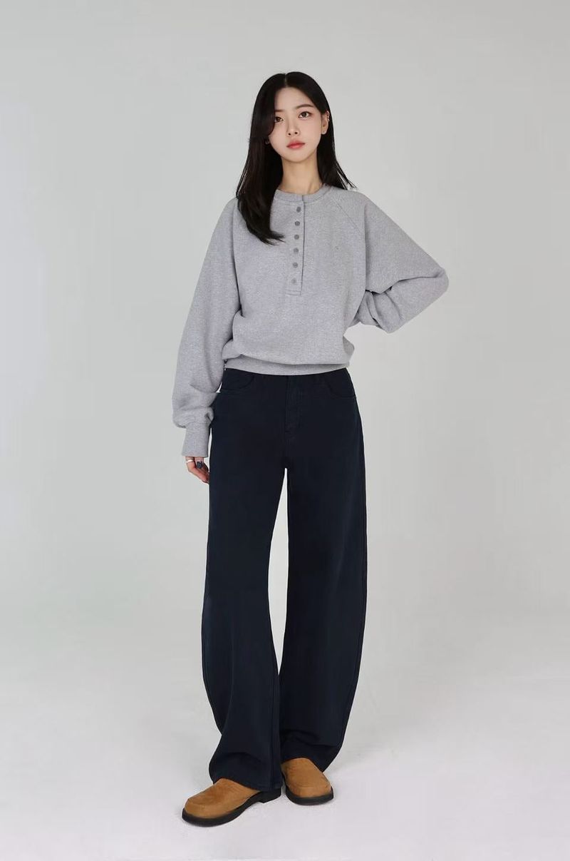 CLOUD NAPPING EVENING BLUE COLOR DING CURVED FIT DENIM code 26027