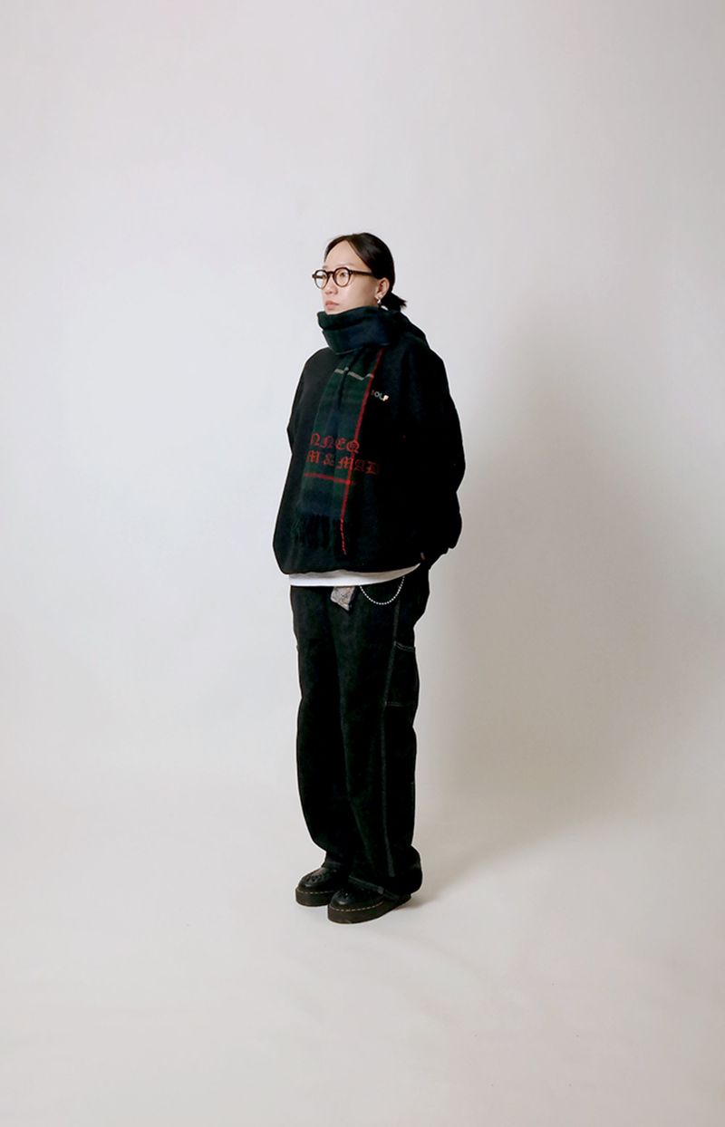 INNEQ（イネク）の「C&M muffler Check green（Fashion Accessories）」