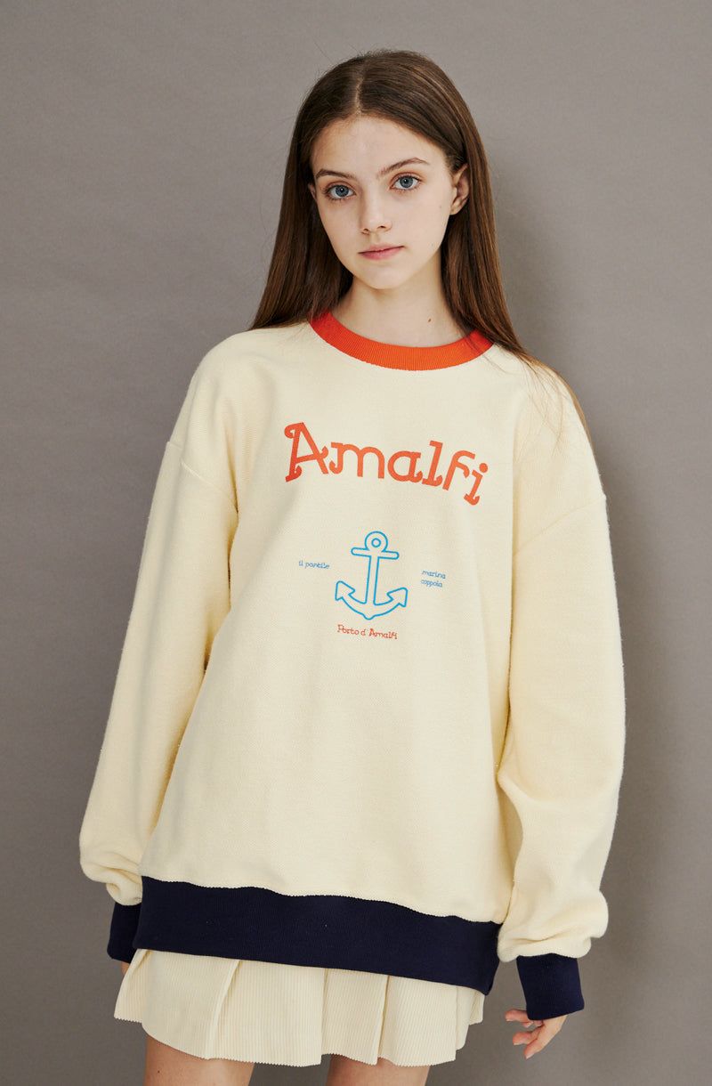 AMALFI INSIDE-OUT SWEATSHIRT [CREAM]