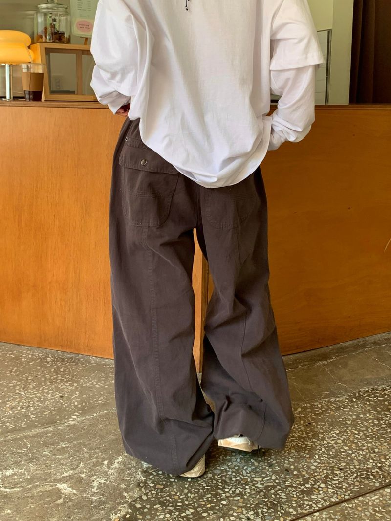 Norton Pigment Button Shirring Pants (3c)