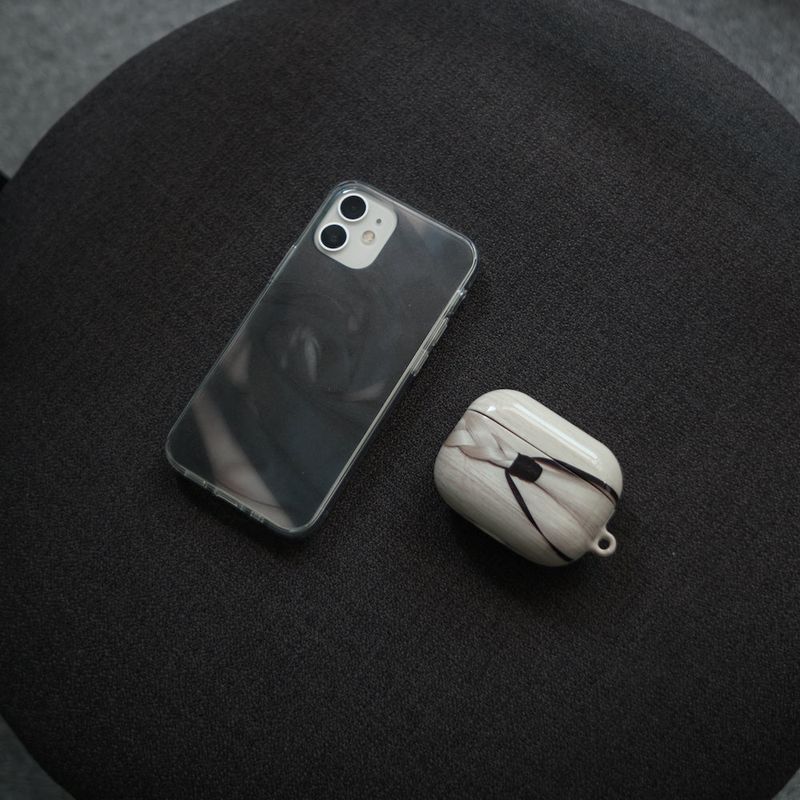 [MADE] see through jelly hard phone case (black)