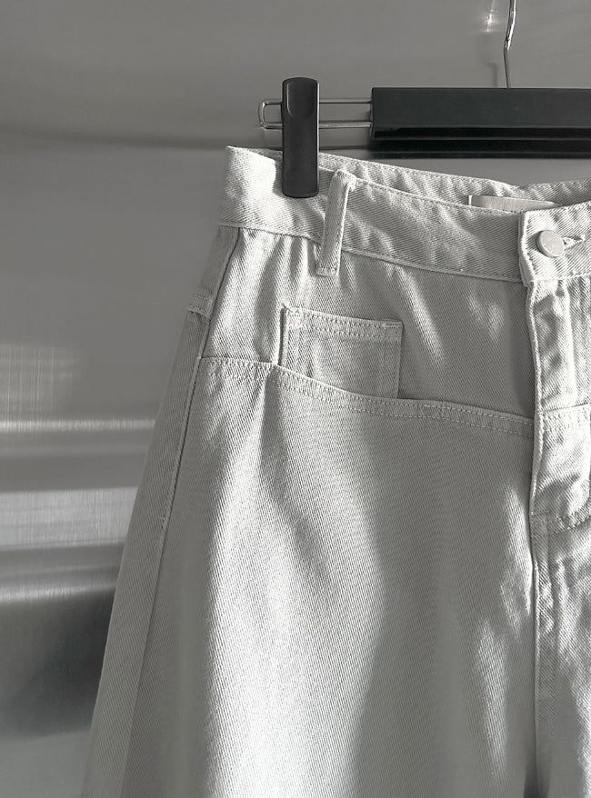 Modic Cut-out Wide Flow Cotton Pants