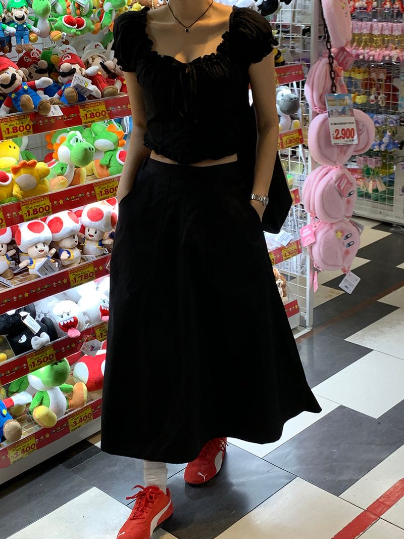 [MADE] POUTO COTTON LONG SKIRT