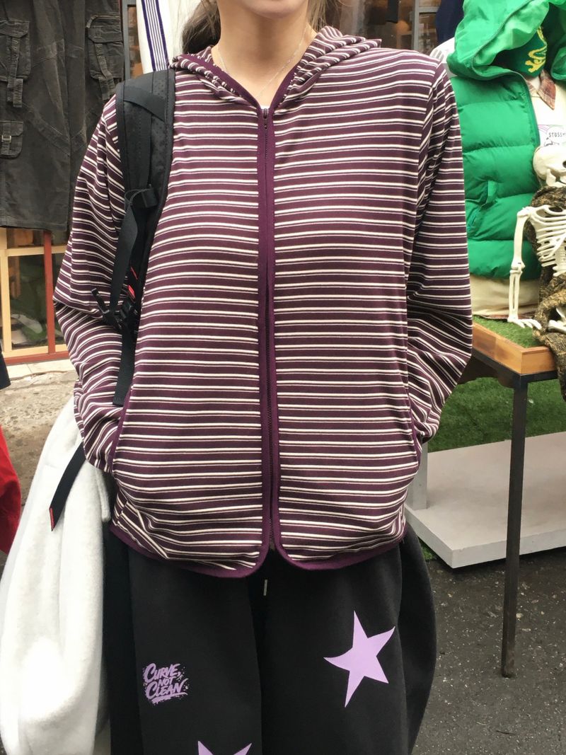Bebe Stripe Fleece Hoodie (4c)