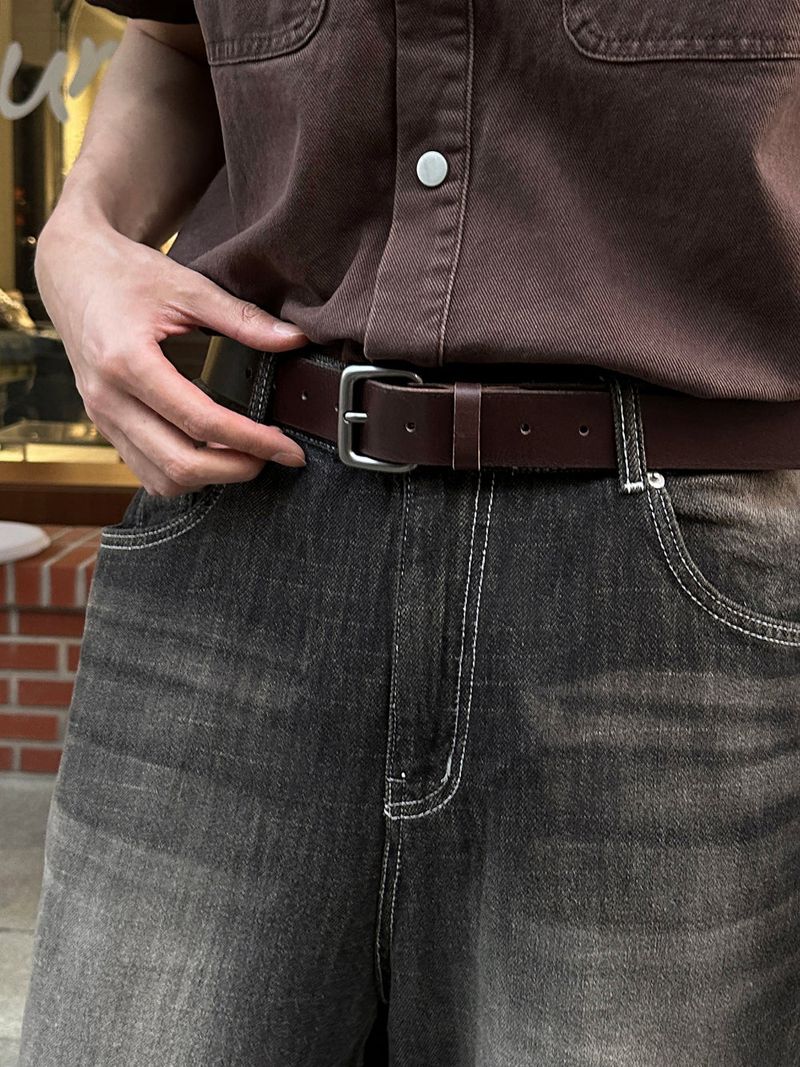 lemenne（ルメンヌ）の「LMN Laurent Metal Cowhide Belt (4 colors)（Fashion Accessories）」