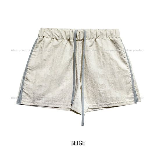 Kaya Slit Color Matching Nylon Shorts