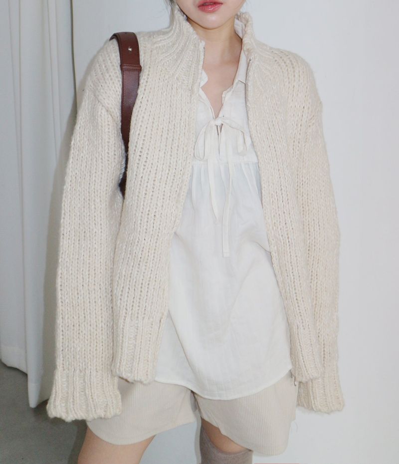 Boehm Boksarthy high neck two-way cardigan (outer)