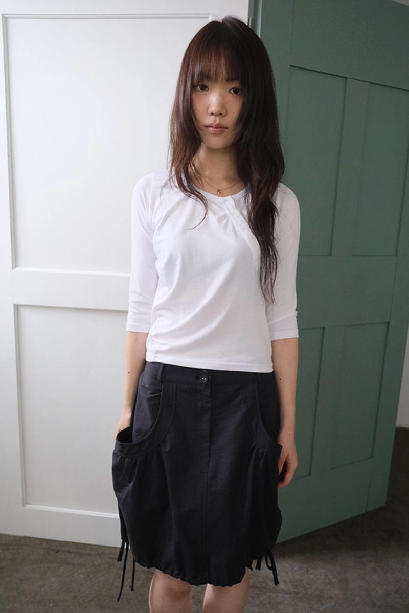 shirring button T (2c)