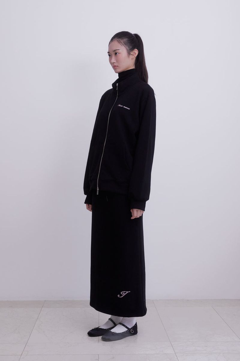 Lettering Classic Long Skirt (BLACK)