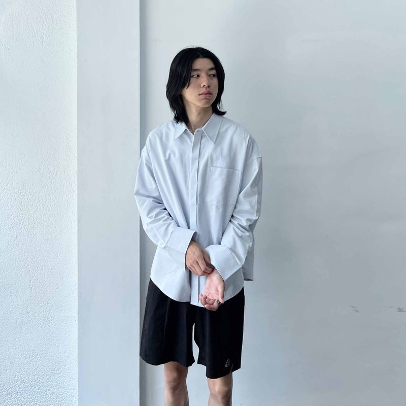 Sharp Silhouette Long-Sleeve Shirt