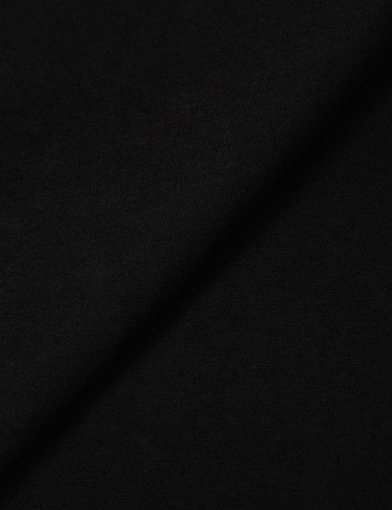 PLACKET RIBBED T-SHIRT(BLACK)