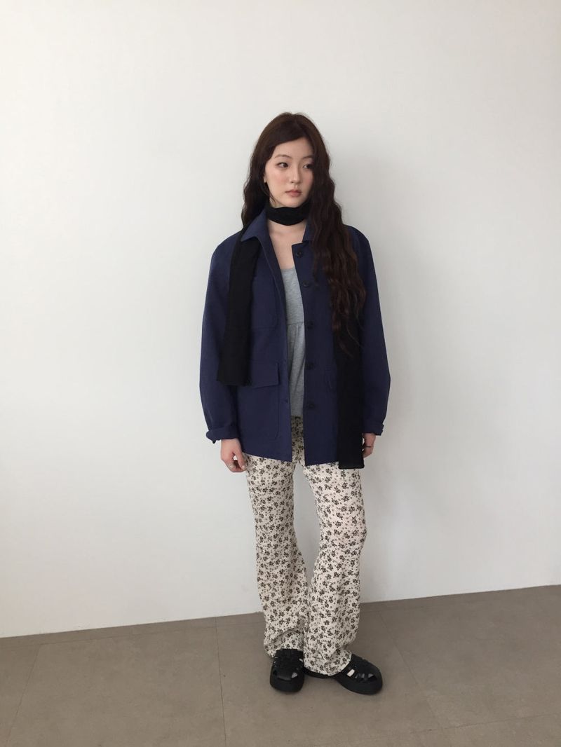 Redin Flora Bootcut Pants (2color)