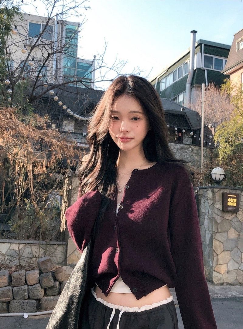 Basic Fine Wool Round Knit Cardigan (11color)
