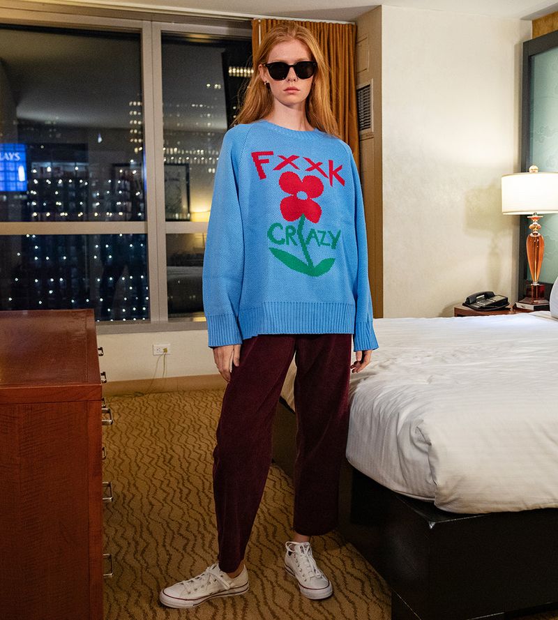 wonder visitor(ワンダービジター)の「TCW Flower Jacquard Knit(Tops)」