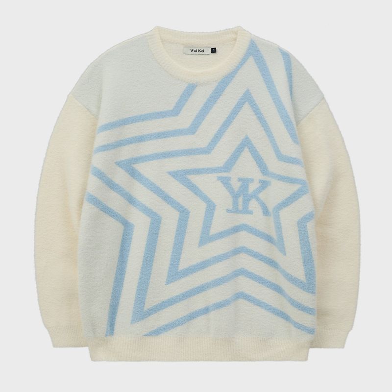 Hairy Star Graphic Knit
